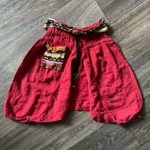 Kids Harem Pants in Red